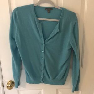 Apt. 9- Turquoise Cashmere Cardigan
